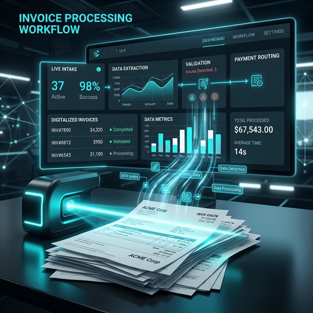 Invoice Processing Automation Workflow